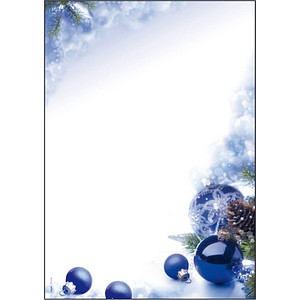 4004360849671 - Motiv-Weihnachtsbriefpapier Blue Harmony DP034 A4 90g  4004360849671 100 Blatt