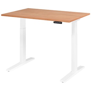 4032062190807 - HAMMERBACHER XMKA12 elektrisch höhenverstellbarer Schreibtisch nussbaum rechteckig C-Fuß-Gestell weiß 1200 x 800 cm 4032062190807 - HAMMERBACHER XMKA12 elektrisch höhenverstellbarer Schreibtisch nussbaum rechteckig C-Fuß-Gestell weiß 1200 x 800 cm