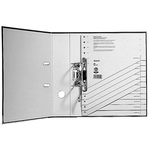 4002432328246 - AKTION LEITZ Trennblätter 1651 DIN A4 blanko grau 200 g qm 100 St mit Prämie nach Registrierung