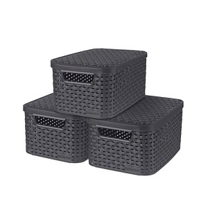 3253923617252 - STYLE S Aufbewahrungsboxen anthrazit 291 x 198 x 142 cm 3 St