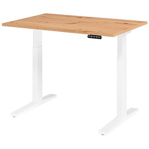4032062190814 - HAMMERBACHER XMKA12 elektrisch höhenverstellbarer Schreibtisch asteiche rechteckig C-Fuß-Gestell weiß 1200 x 800 cm 4032062190814 - HAMMERBACHER XMKA12 elektrisch höhenverstellbarer Schreibtisch asteiche rechteckig C-Fuß-Gestell weiß 1200 x 800 cm