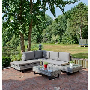 4041908109125 - Luxus Lounge Eckgruppe 3-tlg Garten Sitzgruppe Rattan Optik Gartenmöbel Sofa 4041908109125 - Luxus Lounge Eckgruppe 3-tlg Garten Sitzgruppe Rattan Optik Gartenmöbel Sofa