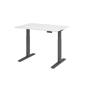 4032062185544 - Sitz-Steh-Schreibtisch VXMKA12 W G elektrisch höhenverstellbar 70-120cm (H) 120x80cm (BxT) rechteckig weiß graphit 4032062 4032062185544 - Sitz-Steh-Schreibtisch VXMKA12 W G elektrisch höhenverstellbar 70-120cm (H) 120x80cm (BxT) rechteckig weiß graphit 4032062