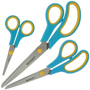 4027521525528 - Scheren-Set Easy Grip Edelstahl rostfrei 13 21 25cm türkis melonengelb 4027521525528 3 Stück 4027521525528 - Scheren-Set Easy Grip Edelstahl rostfrei 13 21 25cm türkis melonengelb 4027521525528 3 Stück