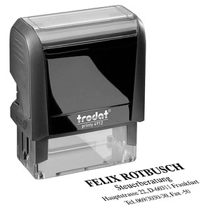 4044589177803 - Textstempel individualisierbar printy 4912 selbstfärbend schwarz ohne Logo