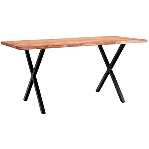 4251757721250 - WOHNLING Esstisch akazie rechteckig X-Fuß-Gestell schwarz 2000 x 1000 x 760 cm 4251757721250 - WOHNLING Esstisch akazie rechteckig X-Fuß-Gestell schwarz 2000 x 1000 x 760 cm