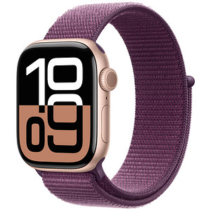 0195949563706 - Smartwatch APPLE Watch Series 10 Aluminium Smartwatches Gr 42 mm ohne eSIM One-Size Sport Loop rosegold (pflaume rosegold)