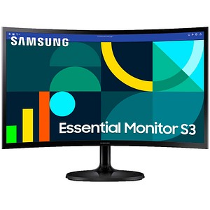 8806095585321 - SAMSUNG Essential S3 S24D364GAU (59 cm (24 Zoll) schwarz FullHD VA 100 Hz Curved 100Hz Panel) (LS24D364GAUXEN)