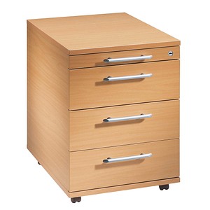 4032062120972 - PRO SIGNA AC30 RE - Rollcontainer Buche Holz mit 3 Schüben Relinggriff Kunststoff 4032062120972 - PRO SIGNA AC30 RE - Rollcontainer Buche Holz mit 3 Schüben Relinggriff Kunststoff