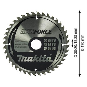 0088381421157 -  B-32340 MAKFORCE Kreissägeblatt 1900 mm 40 Zähne 0088381421157 makita