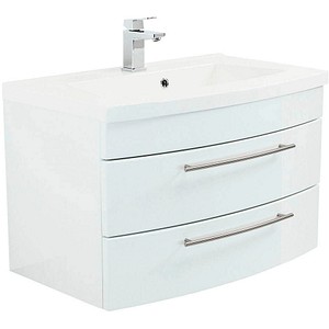 4251461514483 - POSSEIK Waschbecken mit Unterschrank LUNA 80 weiß 820 x 490 x 532 cm