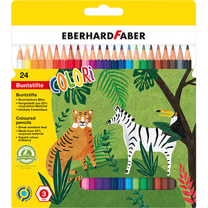 4087205148245 - 24 EBERHARD FABER Colori Buntstifte farbsortiert 4087205148245 EBERHARD FABER 24 Stück