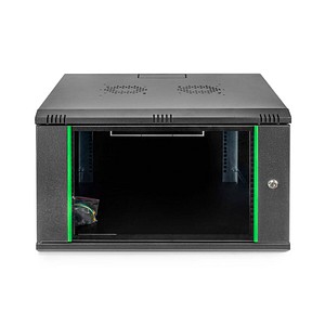 4016032257790 - DN-19 07U-6 6-EC-SW 19 Zoll Wandgehäuse (B x H x T) 600 x 416 x 600 mm 7 HE Schwarz Schwarz (matt) Schwarz (RAL 9005)