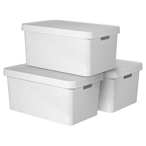 3253921721319 - Organizer CURVER INFINITY Aufbewahrungsboxen Gr B H T 57 cm x 27 cm x 39 cm weiß Ordnungsboxen Aufbewahrungsboxen Aufbewahrungsbox stapelbar 45 Liter
