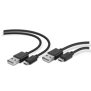 speedlink USB 2.0 A/ Micro USB 2.0 A Kabel-Set STREAM 3,0 m schwarz, 2 St.