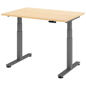 4032062306673 - HAMMERBACHER XDSM12 elektrisch höhenverstellbarer Schreibtisch ahorn rechteckig T-Fuß-Gestell grau 1200 x 800 cm 4032062306673 - HAMMERBACHER XDSM12 elektrisch höhenverstellbarer Schreibtisch ahorn rechteckig T-Fuß-Gestell grau 1200 x 800 cm
