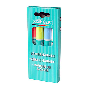 STANGER small Kreidemarker farbsortiert 2,0 - 6,0 mm, 4 St.