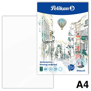 Pelikan Zeichenkarton DIN A4 170,0 g/qm, 25 Blatt, 1 St.