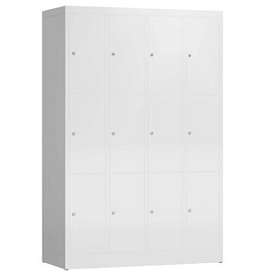 4061815856899 - Schließfachschrank ClassiX signalweiß X-520347 12 Schließfächer 1185 x 500 x 1800 cm 4061815856899 LÜLLMANN