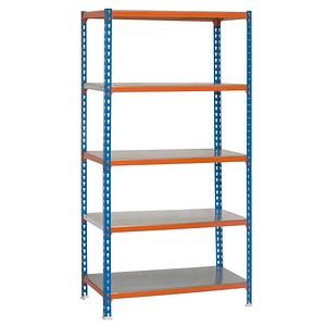 Simonrack Schwerlastregal SIMONCLICK PLUS 5/400 8435104912720 blau, orange, silber 100,0 x 40,0 x 200,0 cm