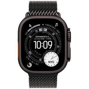 0195950610871 - Apple Watch Ultra 3 GPS + Cellular 49mm Schwarz Titanium Case mit schwarzem Titanium Milanese Loop - Medium 0195950610871 - Apple Watch Ultra 3 GPS + Cellular 49mm Schwarz Titanium Case mit schwarzem Titanium Milanese Loop - Medium