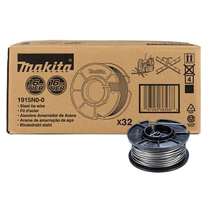 makita 1915N0-0 Bindedraht blank für Bewehrungsverbinder 1,6 mm x 30,0 m, 32 St.