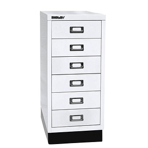 BISLEY MultiDrawer™ L296S Schubladenschrank verkehrsweiß 6 Schubladen 27,8 x 38,0 x 67,0 cm, 1 St.