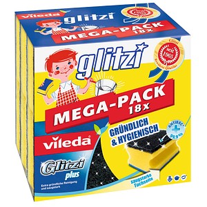 vileda Glitzi plus MEGA-PACK 18x Topfreiniger, 18 St.