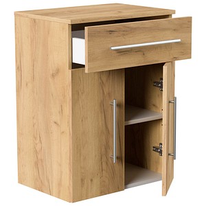 4251982674598 - POSSEIK Bad-Hängeschrank LEVANA XL eiche gold 530 x 366 x 705 cm