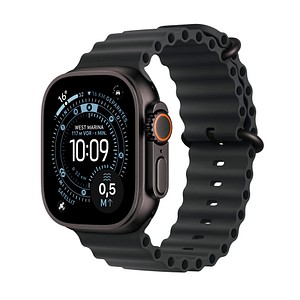 0195950609967 - Apple Watch Ultra 3 GPS + Cellular 49mm Schwarz Titanium Case mit schwarzem Ocean Band