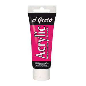 4000798283629 - El Greco Acrylic Tube fluoreszierend pink 75 ml Künstlerfarben - Kreul