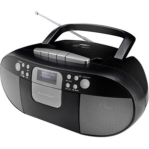 4005425011149 - soundmaster SCD7800SW Kassettenradio DAB+ UKW AUX CD Kassette USB Weckfunktion Schwarz