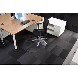 Rollsafe Bodenschutzmatte für Teppichböden rund, 120,0 x 120,0 cm Rollsafe Bodenschutzmatte für Teppichböden rund, 120,0 x 120,0 cm