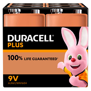 4 DURACELL Batterien PLUS E-Block 9,0 V