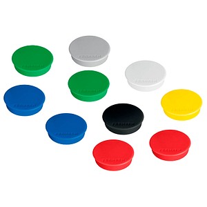 4016946184694 - Haftmagnete HMS3699 rund 38x7mm (ØxH) farbig sortiert 2500g Haftkraft 4016946184694 HMS3699 10 Stück
