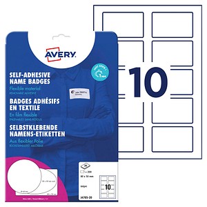 4004182063538 - AVERY Zweckform Ablösbare Etiketten J4785-20 Rechteckig mit abgerundeten Ecken Weiß 20 Blatt à 10 Etiketten
