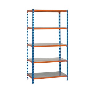Simonrack Schwerlastregal SIMONCLICK SUPER PLUS 5/400 8435104937013 blau, orange, silber 110,0 x 40,0 x 200,0 cm