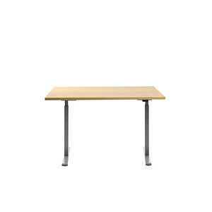 4014296873701 - Sitz-Steh-Schreibtisch E-Table TTS12080GA elektrisch höhenverstellbar 70-120cm (H) 120cmx80cm (BxT) rechteckig ahorn   Licht
