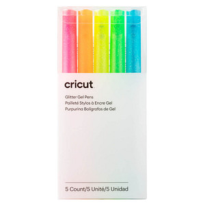 cricut™ Glitzer-Gelstifte für Schneideplotter 5 St. farbsortiert (neonpink, neonorange, neongelb, neongrün, neonblau), 5