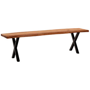 4251757722127 - Esszimmerbank 120 cm Akazie Massivholz Sitzbank Essbank Baumkante Klein 4251757722127 - Esszimmerbank 120 cm Akazie Massivholz Sitzbank Essbank Baumkante Klein