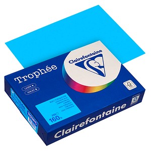 3329680001648 - Kopierpapier Trophee 1022C karibikblau intensiv A4 160g  3329680001648 250 Stück