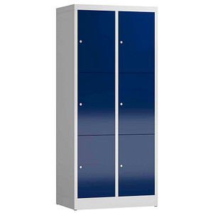 4061815857797 - Schließfachschrank ClassiX enzianblau lichtgrau X-523321 6 Schließfächer 800 x 500 x 1800 cm 4061815857797 LÜLLMANN 4061815857797 - Schließfachschrank ClassiX enzianblau lichtgrau X-523321 6 Schließfächer 800 x 500 x 1800 cm 4061815857797 LÜLLMANN