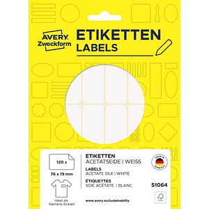 4004182510643 - 120 Namensetiketten weiß 760 x 190 mm 4004182510643 - 120 Namensetiketten weiß 760 x 190 mm