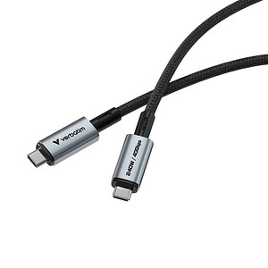 0023942318477 - VERBATIM 31847 - Sync- & Ladekabel USB-C > USB-C USB4 12 m schwarz