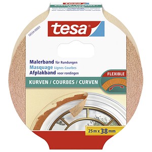 Tesa Kurven Kreppband Beige 3 8 Cm X 25 0 M 1 Rolle Gunstig Online