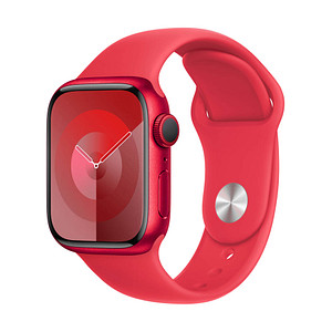 Apple Watch Series 9 41 mm Aluminium (GPS) Sportarmband S/M  (PRODUCT)RED