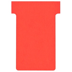 4016946200769 - FRANKEN T-Karten für Stecktafel Größe 1 Kopfbreite 29 mm Fußbreite 17 mm Höhe 47 mm rot