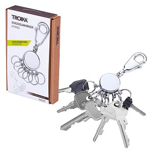 TROIKA® Schlüsselanhänger PATENT silber