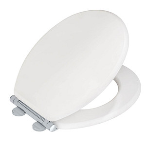 4008838366486 - WC-Sitz Morra Weiß Matt Universalform aus massivem mdf mehrfach lackiert Weiß mdf weiß Kunststoff (abs) silber glänzend - weiß - Wenko 4008838366486 - WC-Sitz Morra Weiß Matt Universalform aus massivem mdf mehrfach lackiert Weiß mdf weiß Kunststoff (abs) silber glänzend - weiß - Wenko