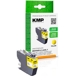 4011324001617 - KMP Patrone Brother MFC-J5340DW LC422XLY yellow 1500S 20ml remanufactured